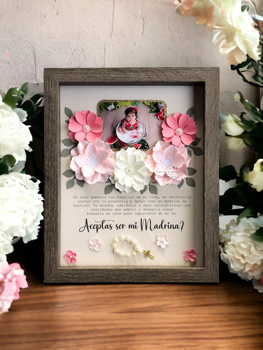 Baptism Proposal Shadow Box - Caja de Sombra de Propuesta de Bautismo